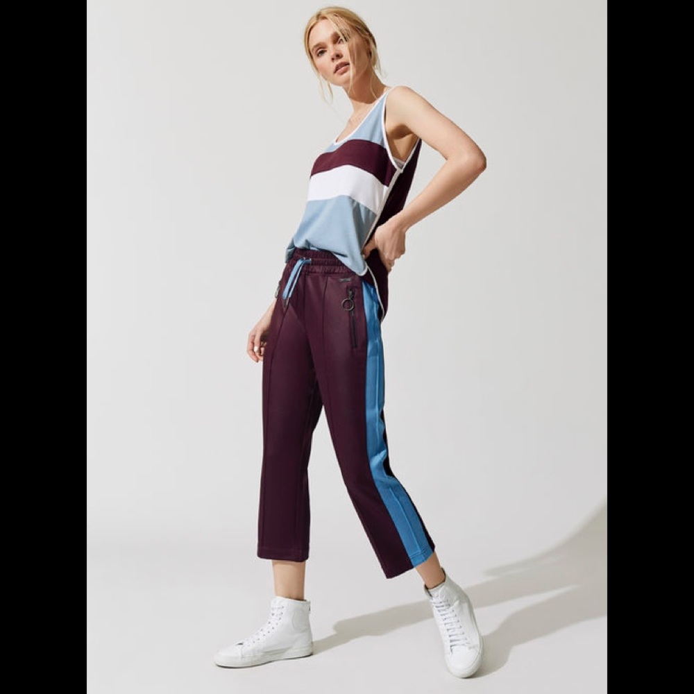 SWEATY BETTY Hyde Cropped Trousers Sz LG NWT